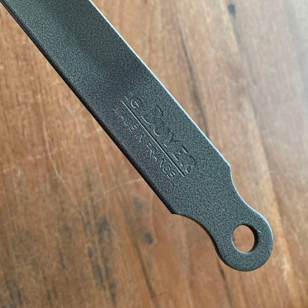 de BUYER向い手付き鉄フライパン45cm & 遠藤商事アルミ蓋42cm用