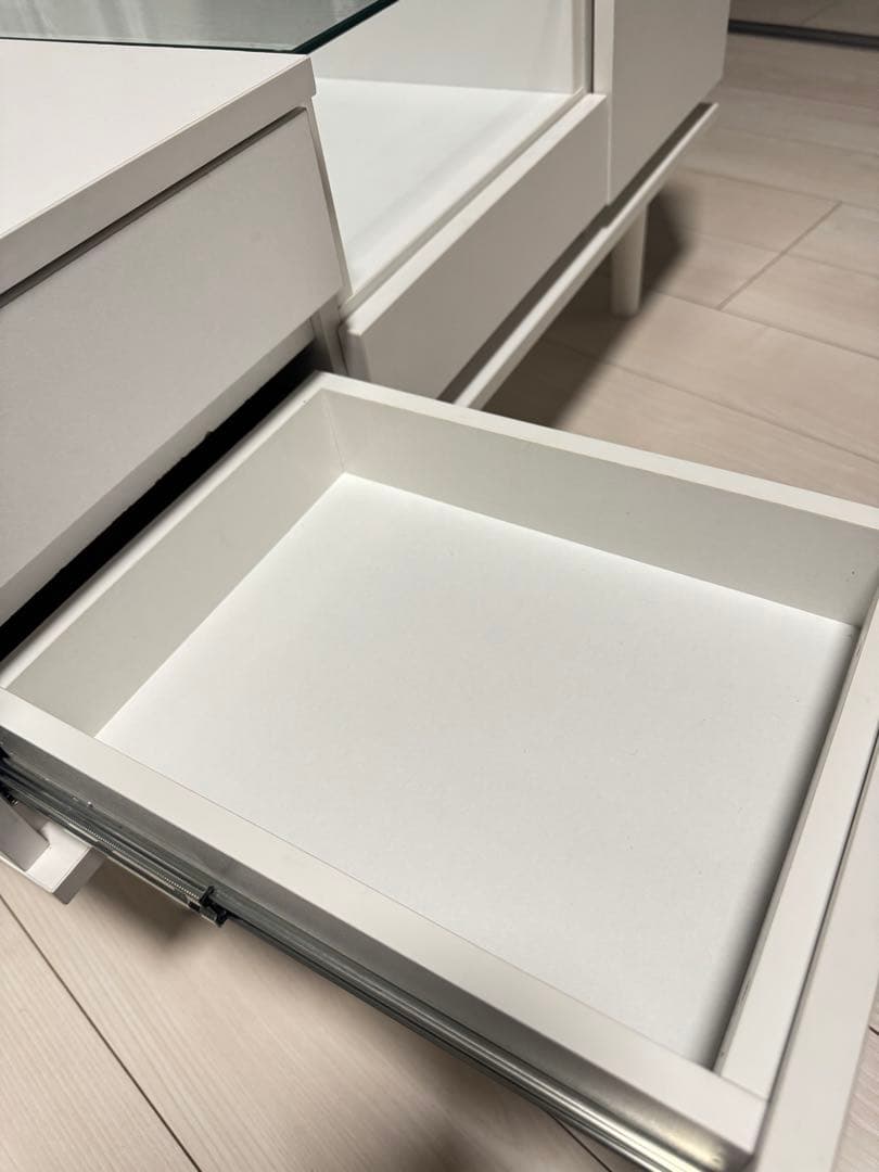 【送料込み】ローテーブル兼ドレッサーテーブル　ホワイトテーブルセンターテーブル