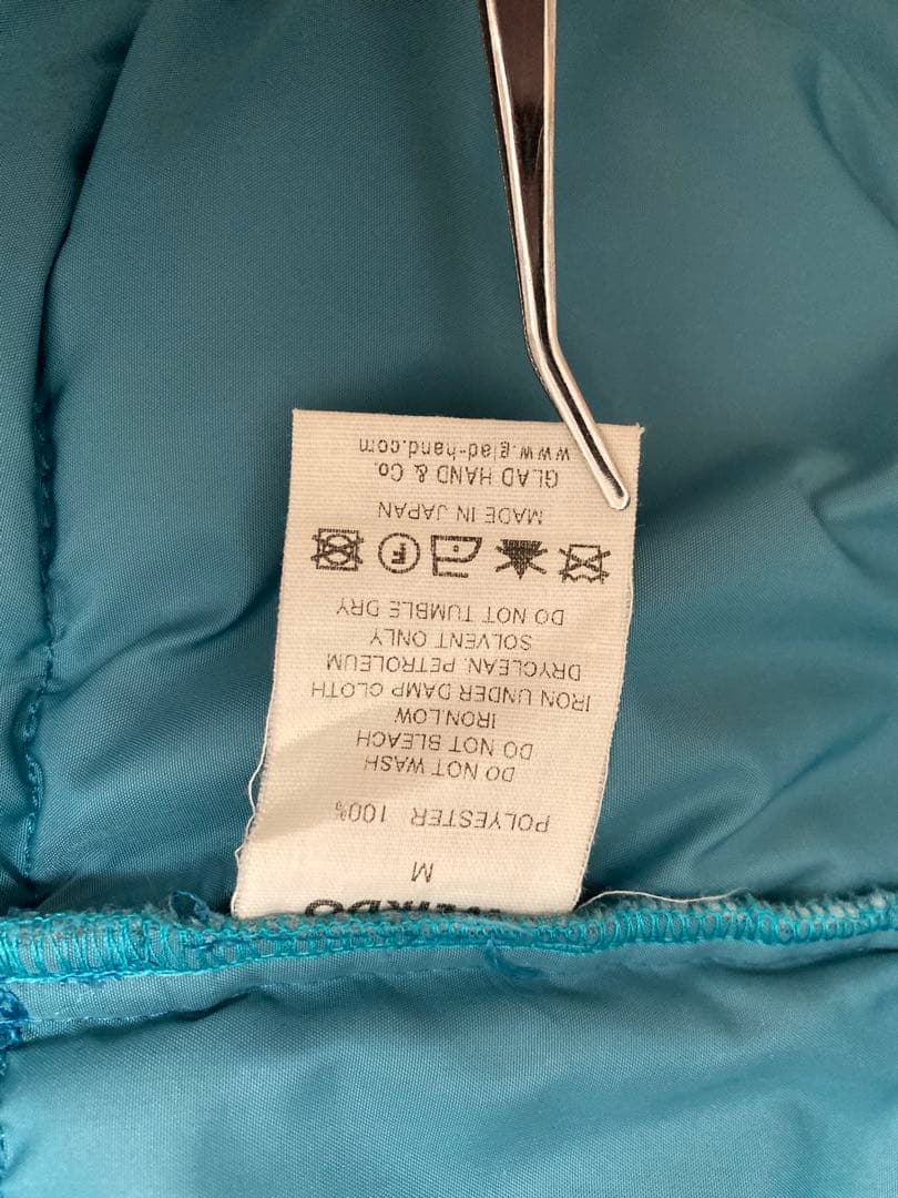 WEIRDO ウィアード GLAD HAND グラッドハンド　ダウンベスト 水色