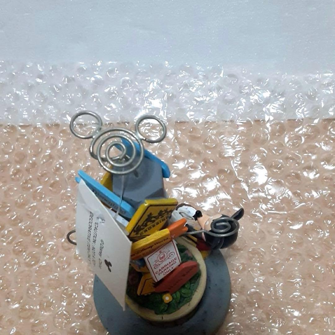 レア　WDW購入　写真立て　ディズニー　ミッキー 標識　プルート フィギュア