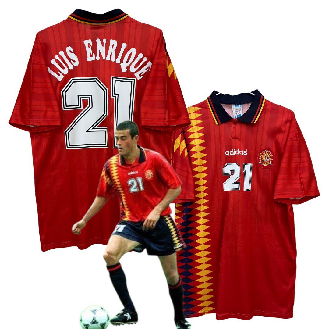 1994 スペイン代表　ルイス・エンリケ　アディダスオフィシャル　ユニフォーム