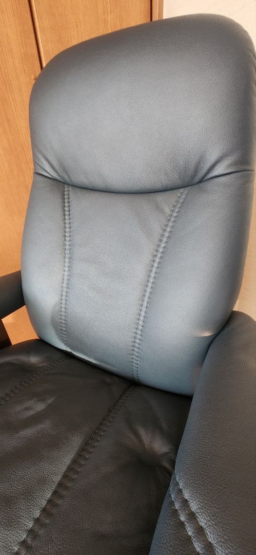 エコーネス　ダークブルー リクライニングチェア