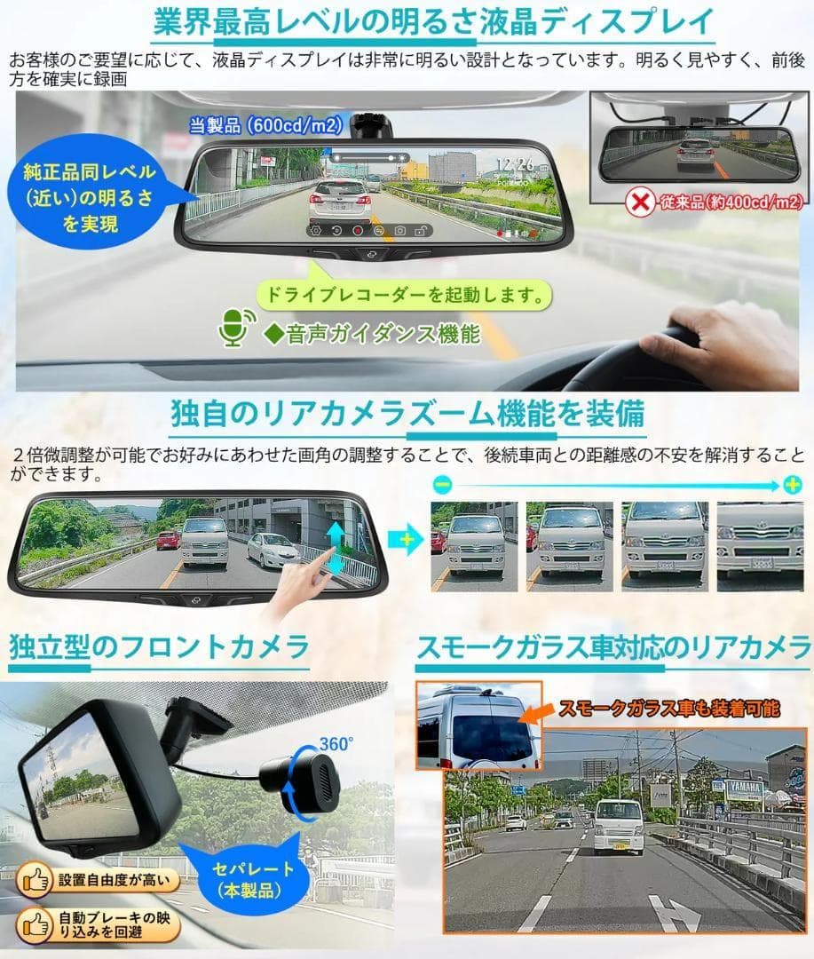 【美品】PORMIDO (ポーミド) PRD80C 純正交換型ドライブレコーダー