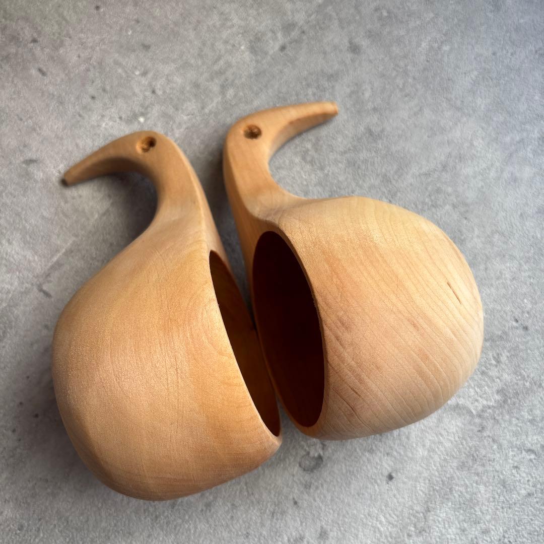 白樺 ククサカップ 2個セット北欧 フィンランド