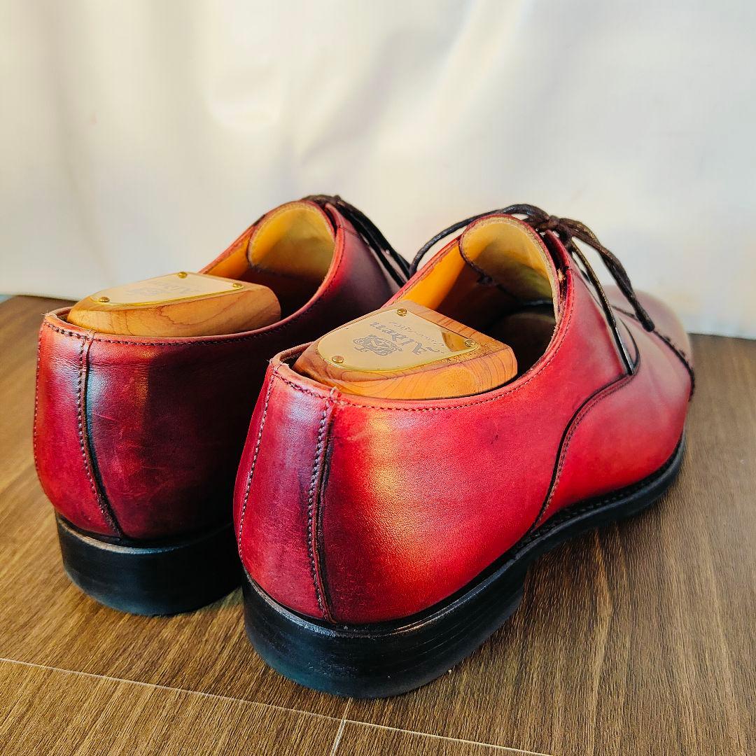 【極美品】Berwick バーウィック　スペイン製　高級バーガンディドレスベルト