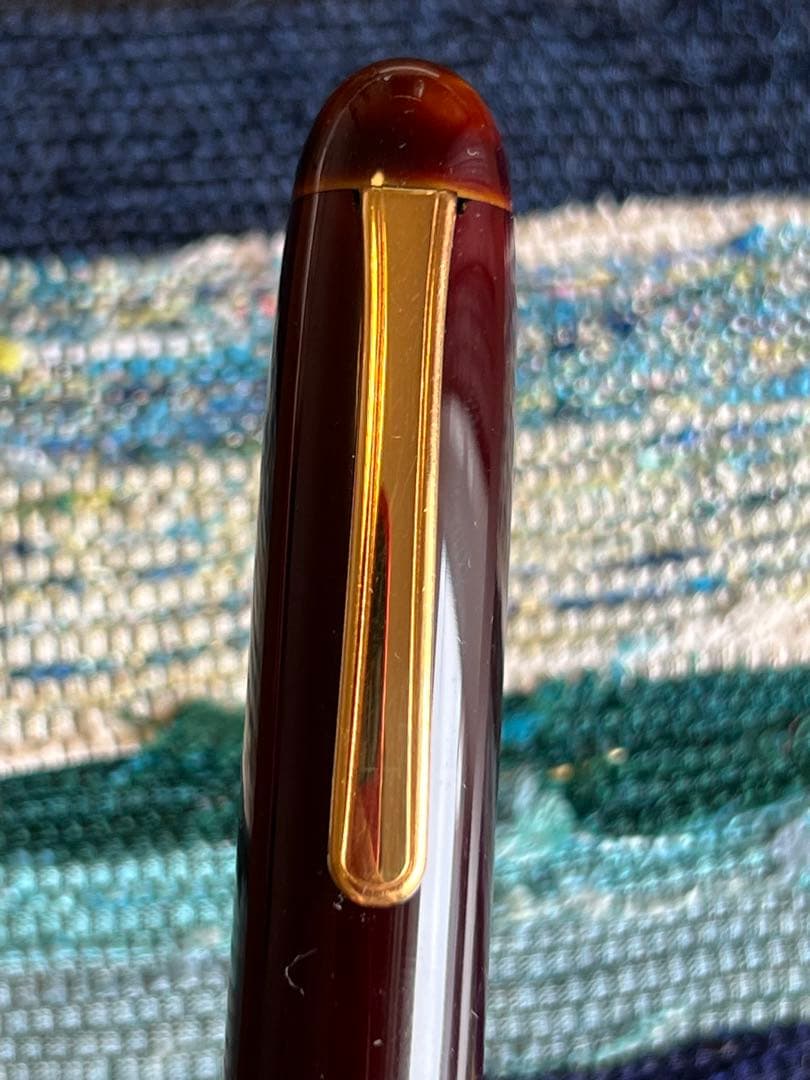 中屋万年筆 碧溜塗り