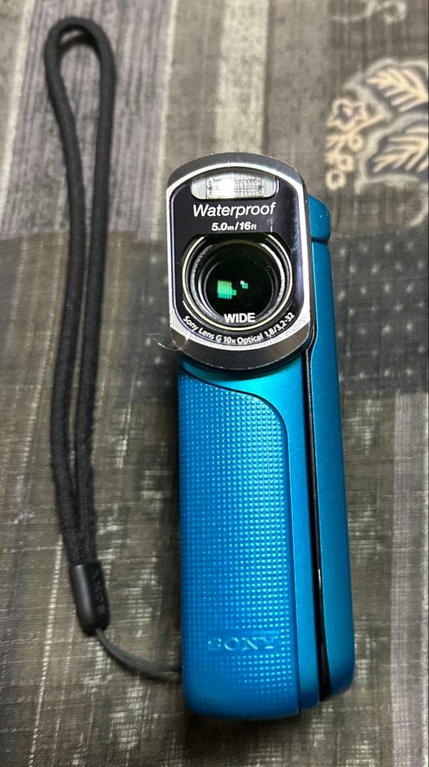 【中古】SONY ハンディカム 防水カメラ HDR-GW77V ブルー