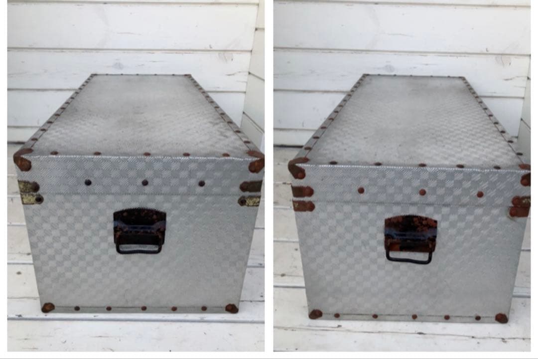 ヴィンテージ　大きな　トランクケース　店舗什器　テーブル