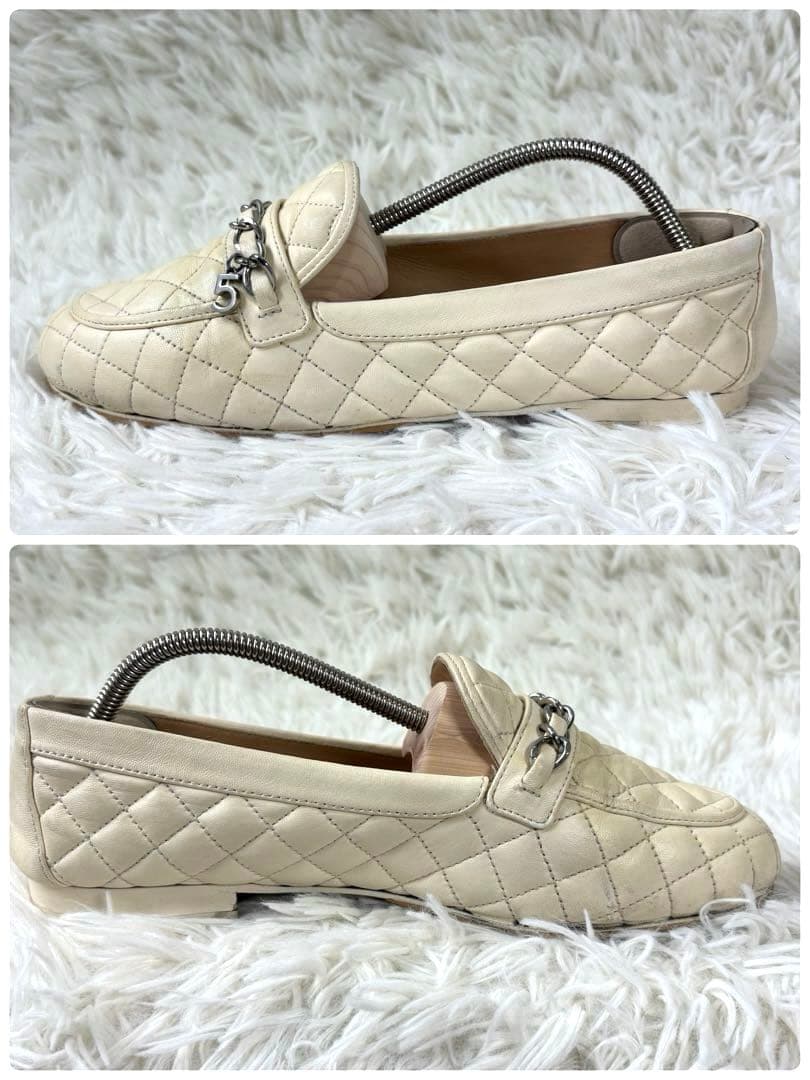 CHANEL シャネル　マトラッセ　チェーン　チャーム　ココマーク　ローファー