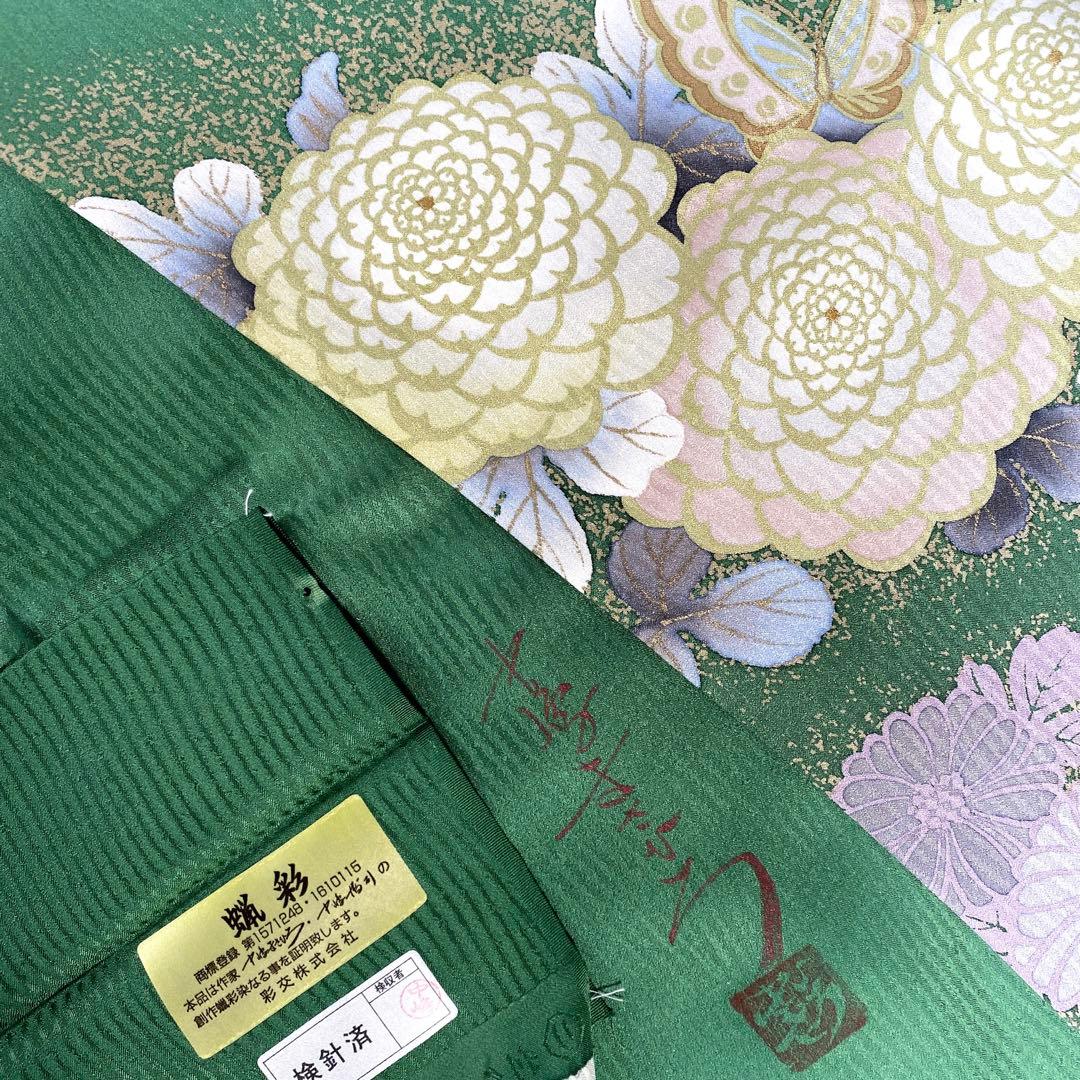 2228★作家物　訪問着★帯どめ付き全セット★裄67★美品セット★