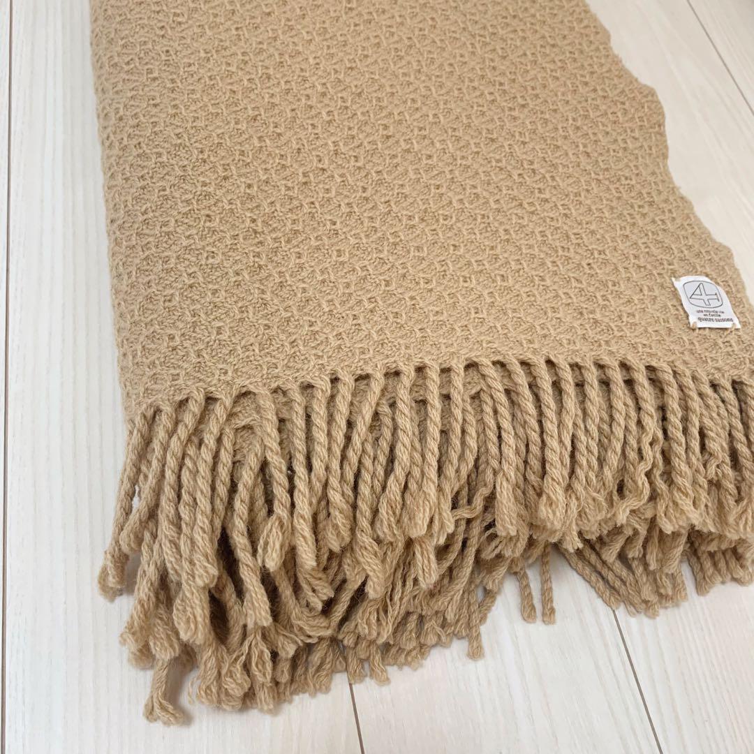 【キャトルセゾン】大判ブランケット 北欧 ファブリック 毛布 ベッドカバー　新年