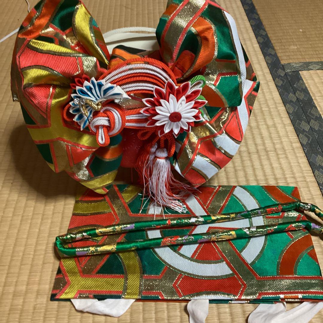 七五三七歳用のフルセット　帯幅17センチ　草履21センチ