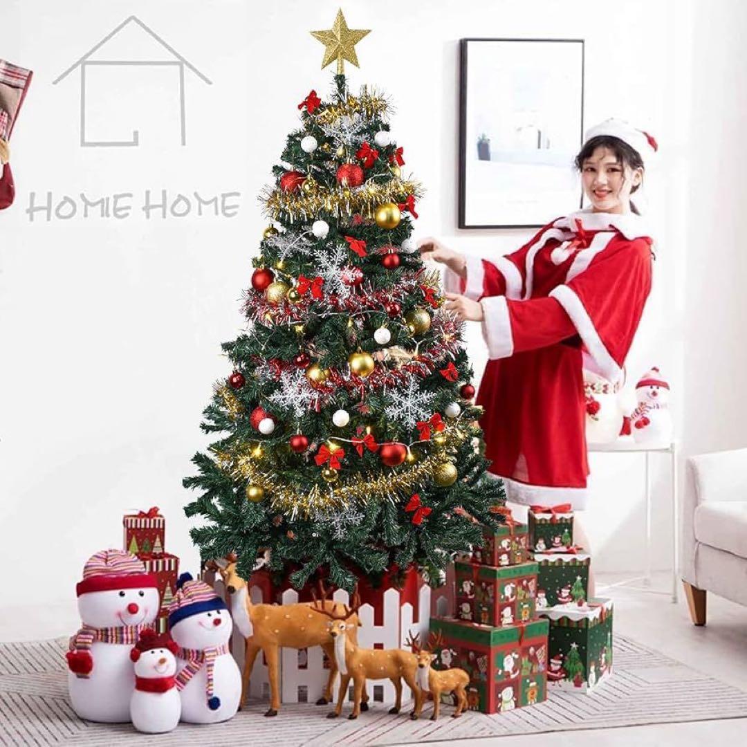 栄　2個おまとめ　クリスマスツリーセット 150cm LED飾りライト