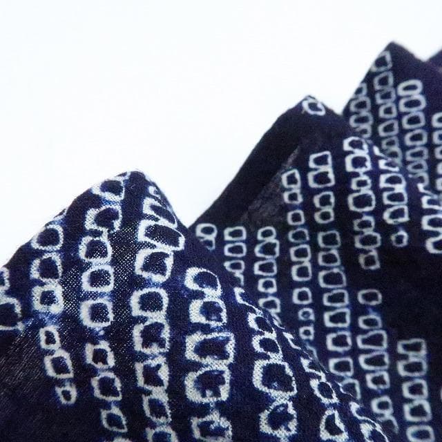 Y3426◆美品 有松鳴海絞り 背・居敷当て付 手縫い 高級浴衣 洗える夏着物