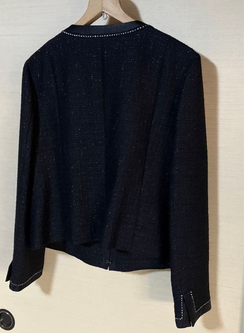 23区 ノーカラージャケット 黒　美品