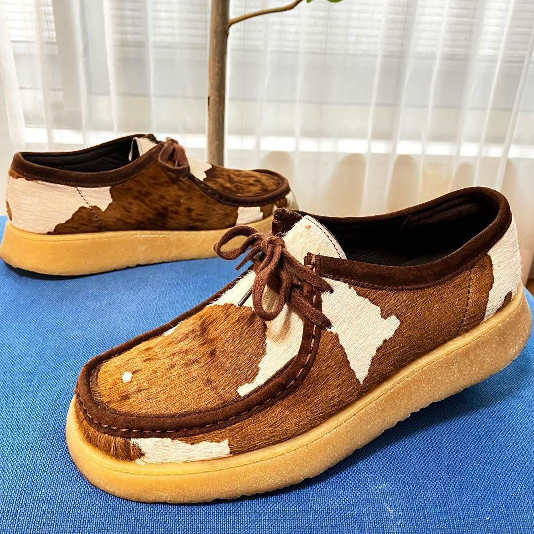 Clarks × ZARA クラークス ザラ ワラビー ハラコ素材 EU44