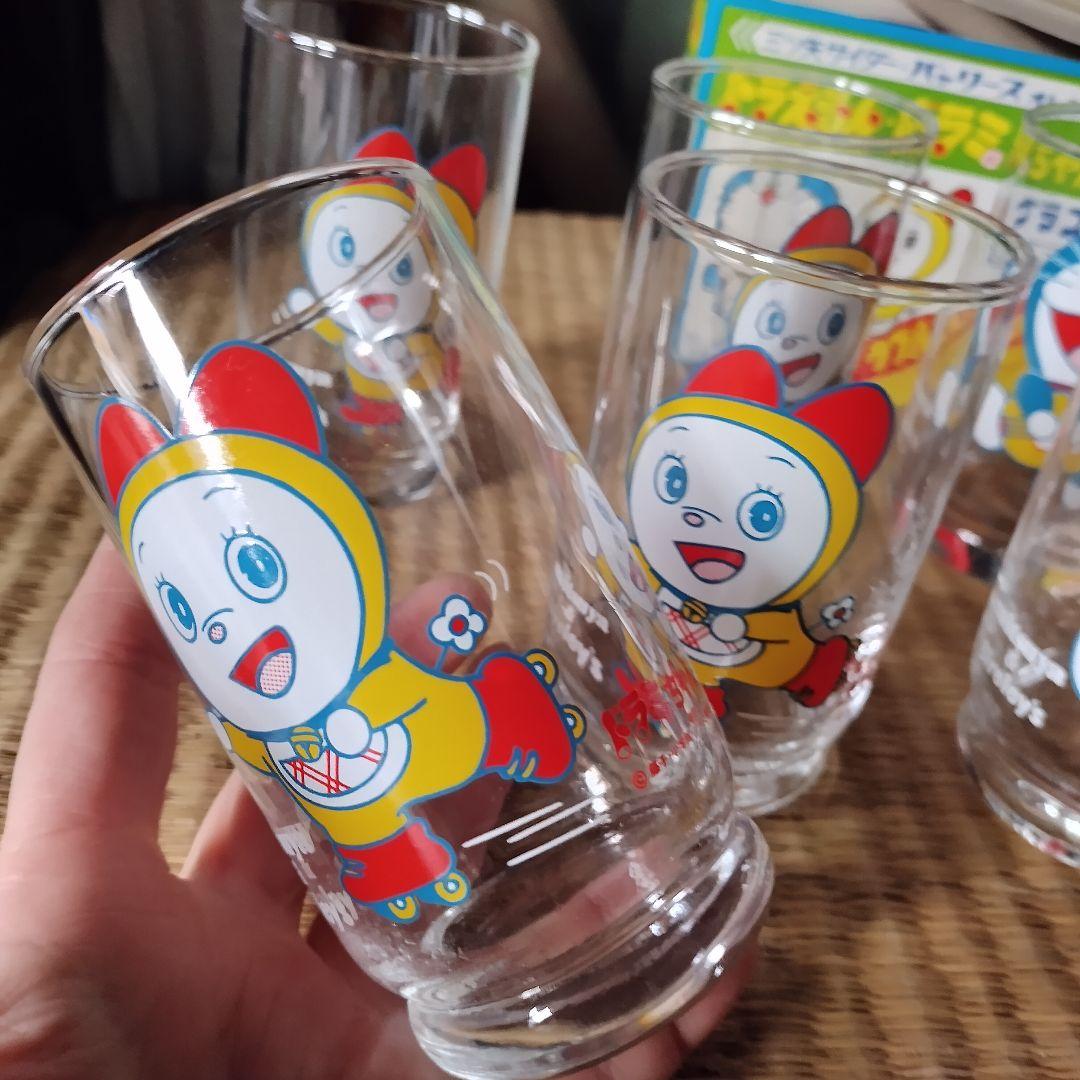 ☆Rainbow☆三ツ矢サイダーバ☆ドラえもんドラミちゃんグラス19箱