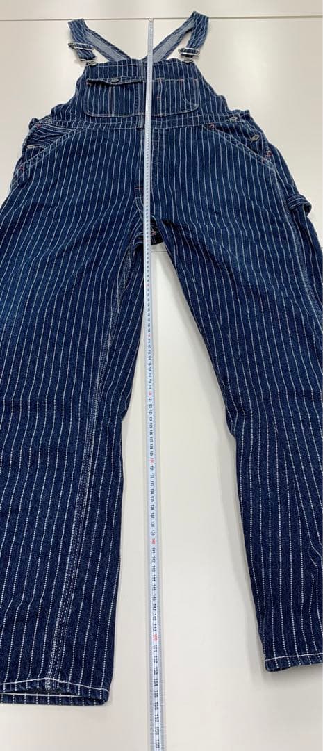 【日本製】オールドフラットヘッド デニム ウォバッシュ オーバーオール
