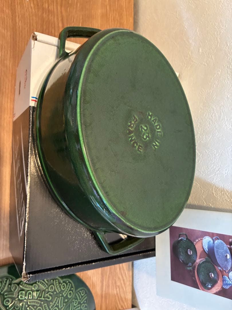 STAUB ミナペルホネン 23cm フォレスト ココット オーバル