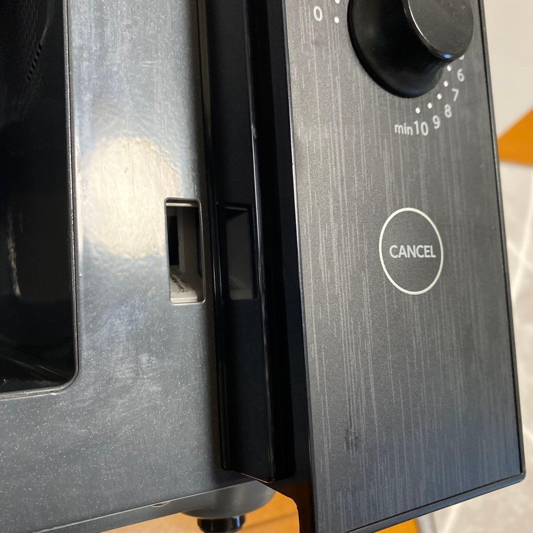 ヤマゼン 庫内フラット 18L 電子レンジ YRL-F180-B ブラック中古