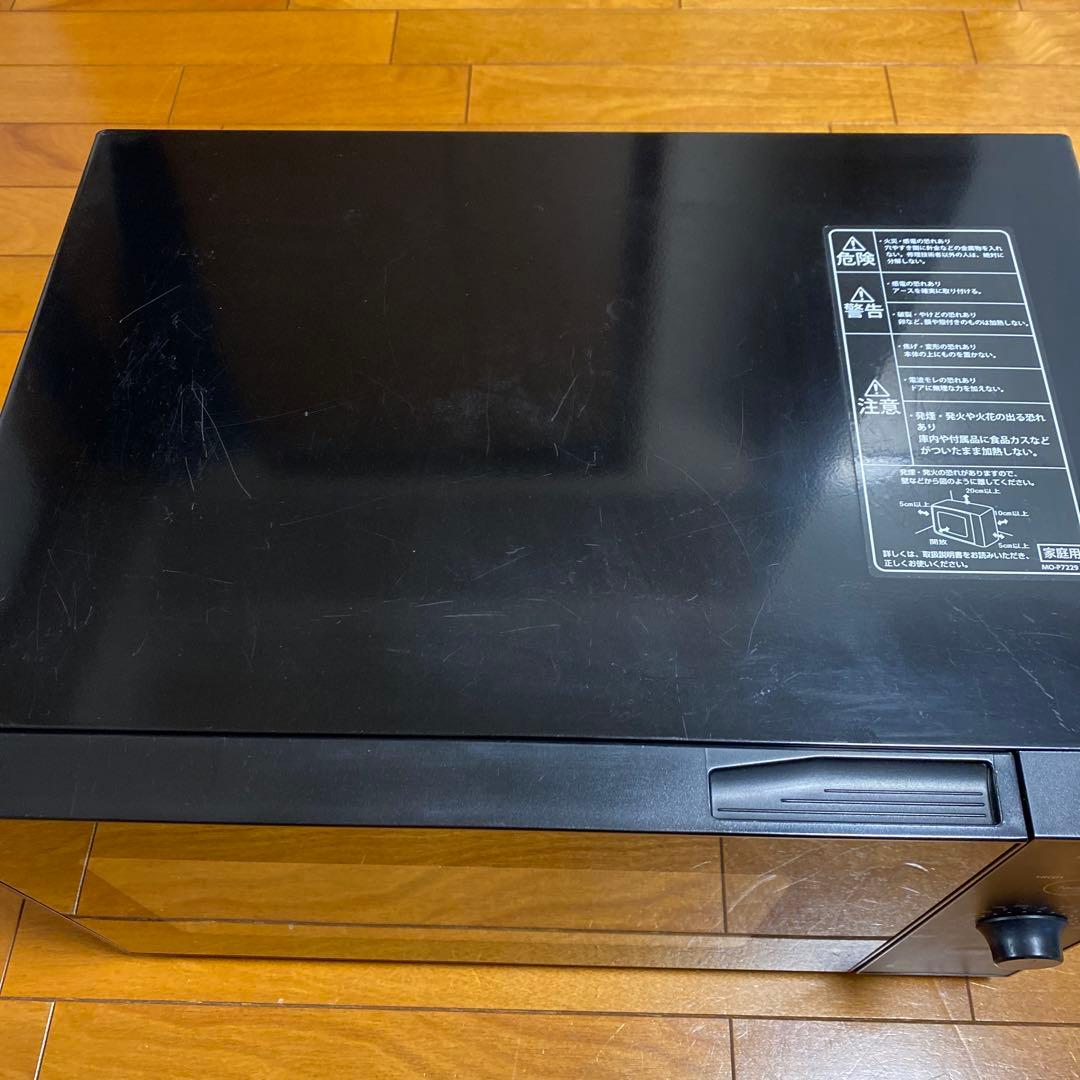 ヤマゼン 庫内フラット 18L 電子レンジ YRL-F180-B ブラック中古
