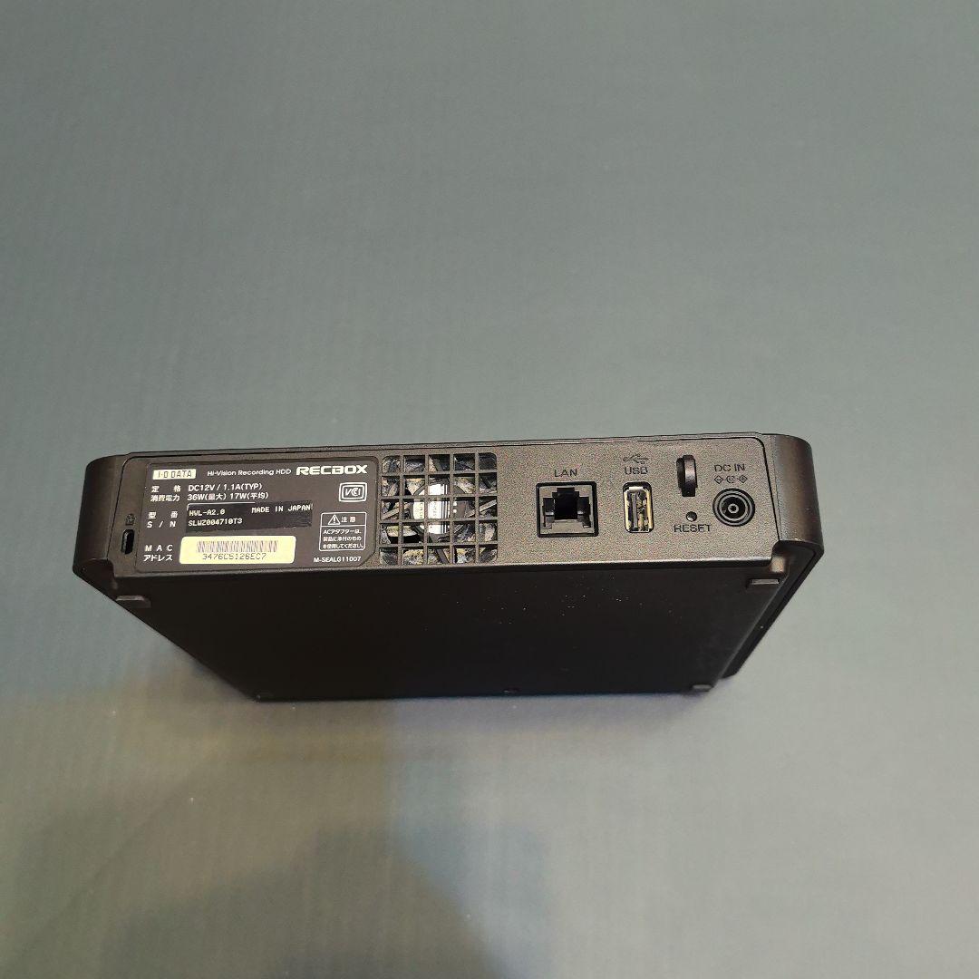 外付けハードディスク・ドライブ I-O DATA RECBOX HVL-A2.0