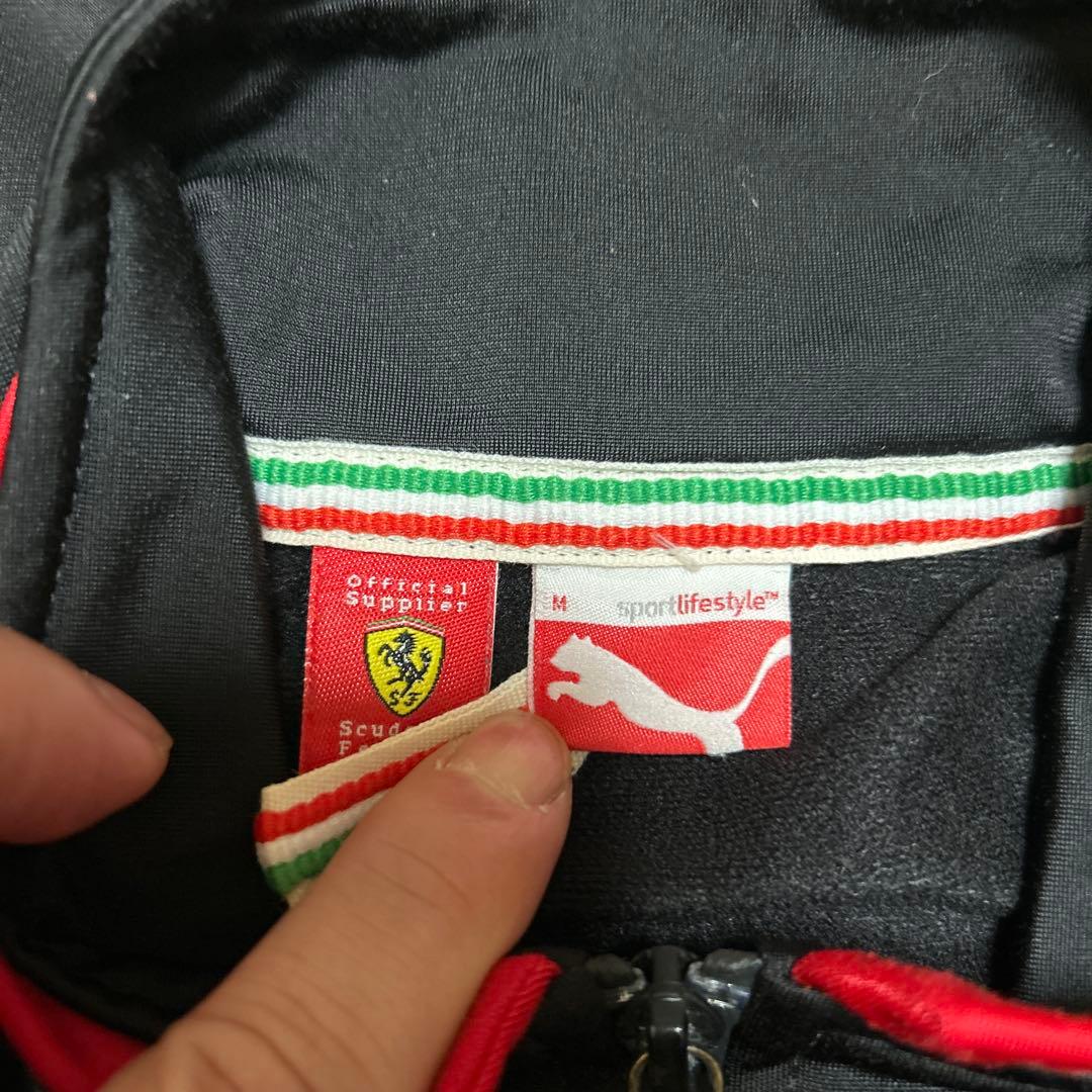 PUMA × Ferrari セットアップ ジャージ 黒赤 M フェラーリ公式