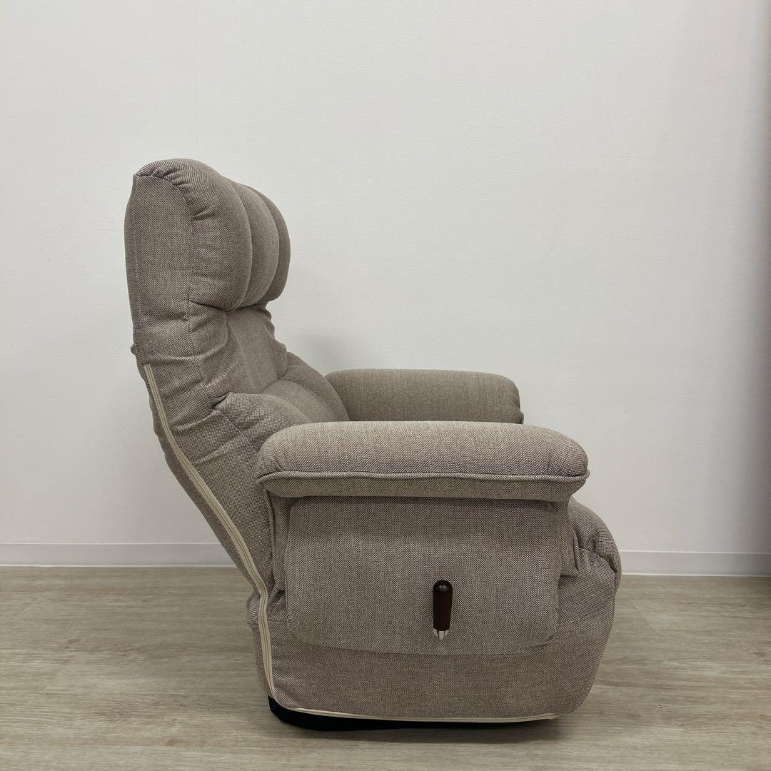 新品☆高座椅子 リクライニングチェア 回転椅子 1Pソファ ベージュ プレゼント