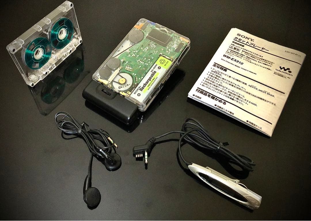 カセットウォークマンSONY WM-EX910透明カバー「整備済み、完動超美品」