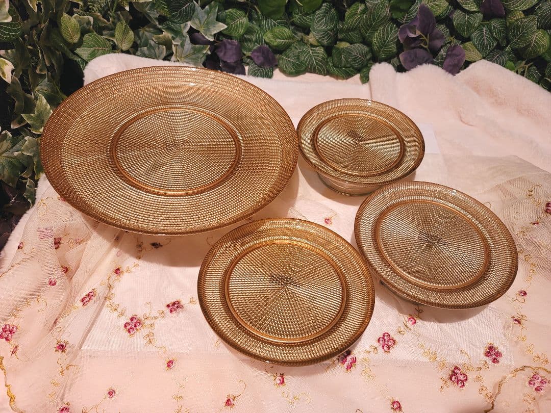 Arda アルダ シャイニングプレート コンポート ケーキスタンド 大1・小3