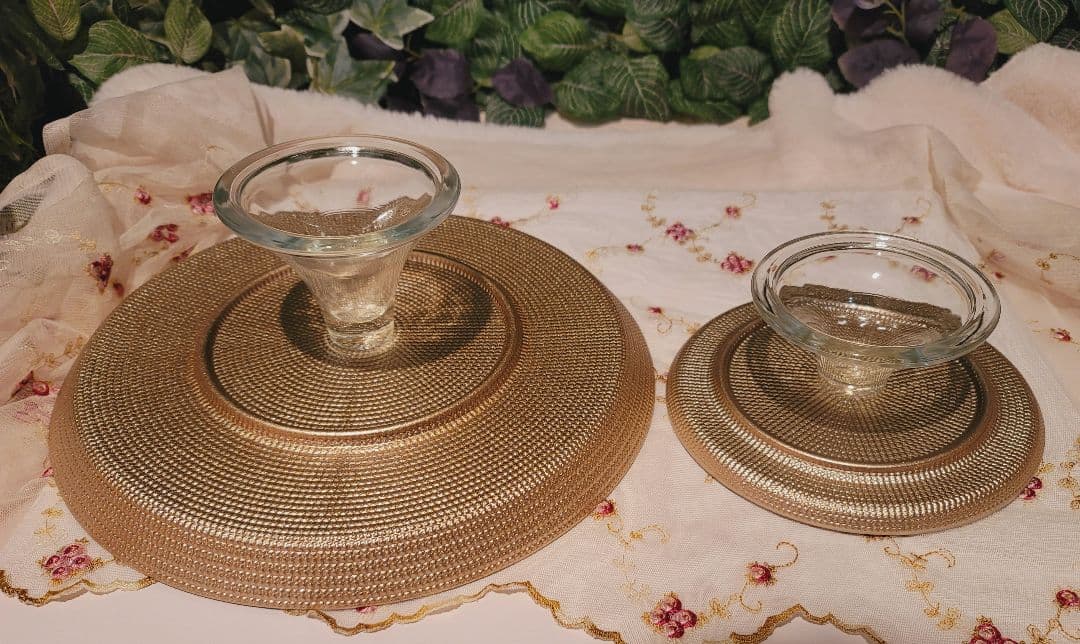 Arda アルダ シャイニングプレート コンポート ケーキスタンド 大1・小3