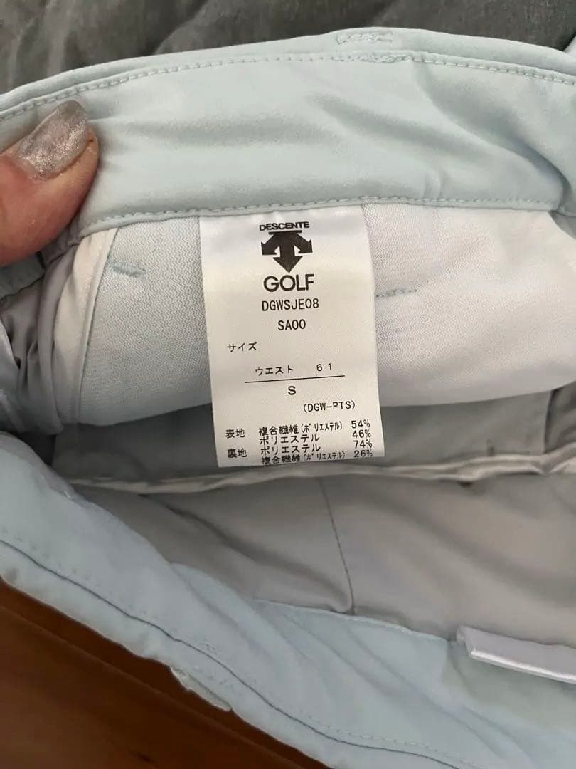 美品⭐︎DESCENTE GOLF セットアップグレー/ミントグリーン 上 M下S