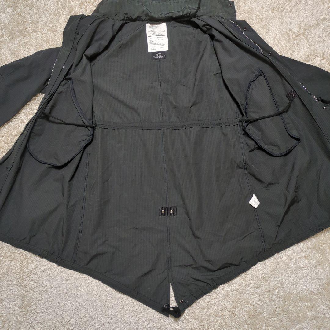 アルファインダストリーズ モッズコート ブラック メンズ M