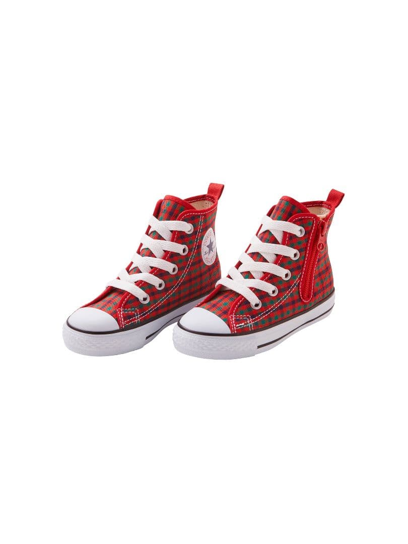 Converse familiar レッドチェック ハイカット 16cm