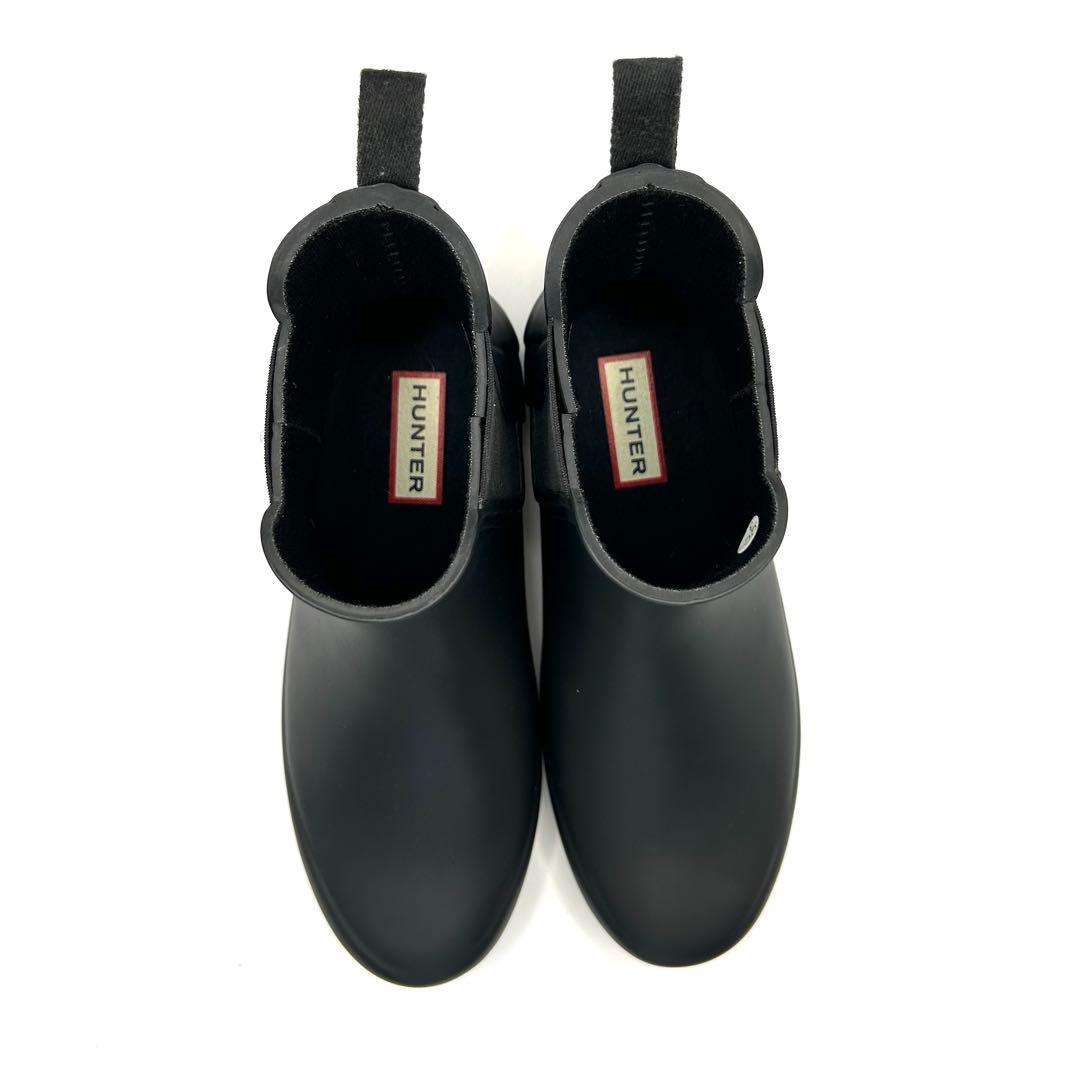 新品未使用品✨ HUNTER 【22㎝】 レインブーツ サイドゴア ショート 黒