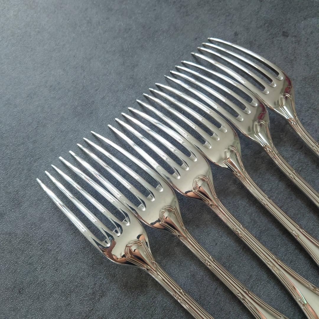 美品 クリストフル リュバン デザートフォーク 6点