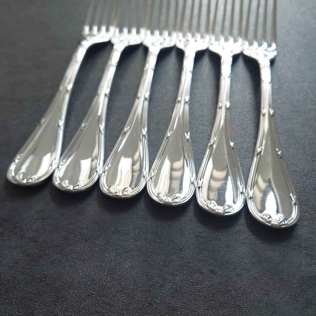美品 クリストフル リュバン デザートフォーク 6点