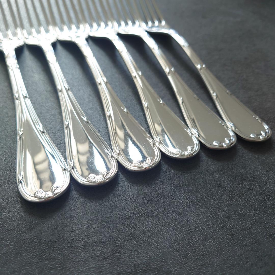 美品 クリストフル リュバン デザートフォーク 6点