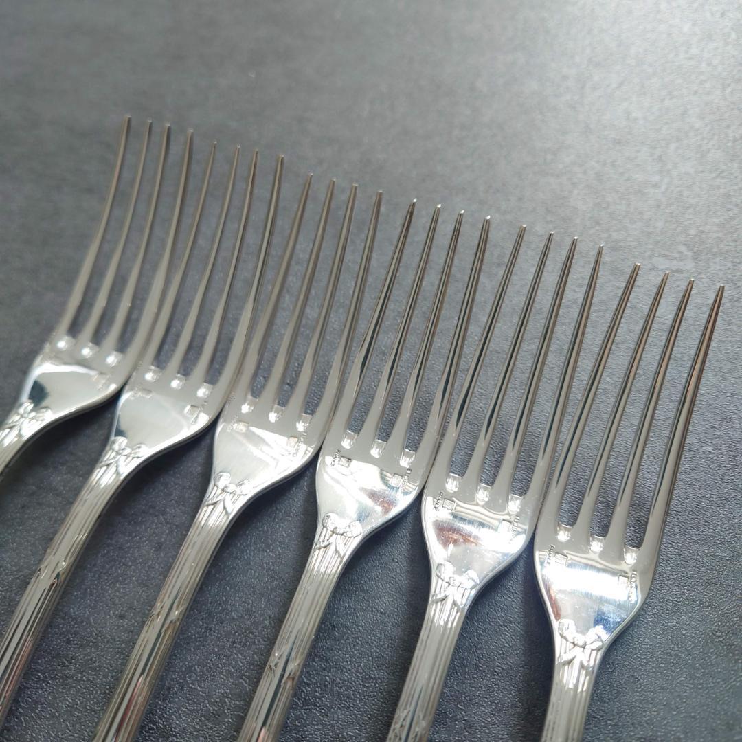 美品 クリストフル リュバン デザートフォーク 6点