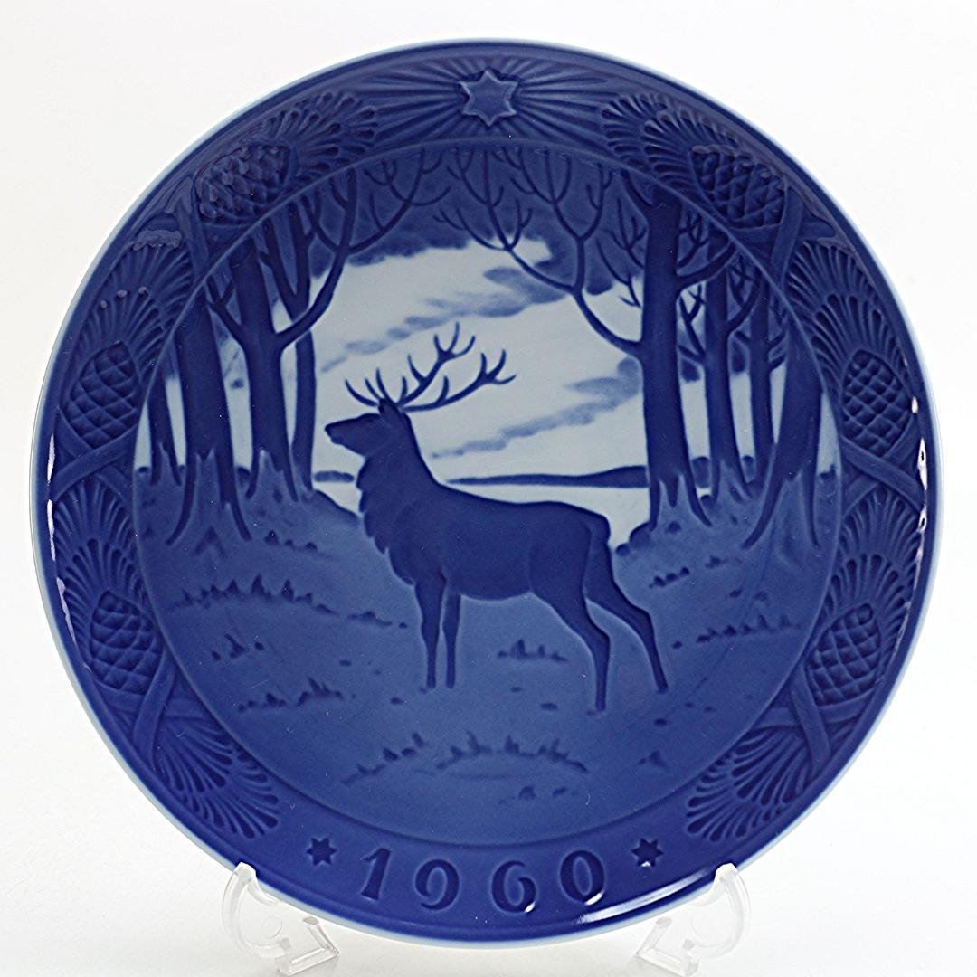 1960年 「牡鹿」 イヤープレート ロイヤルコペンハーゲン 北欧 の 陶器