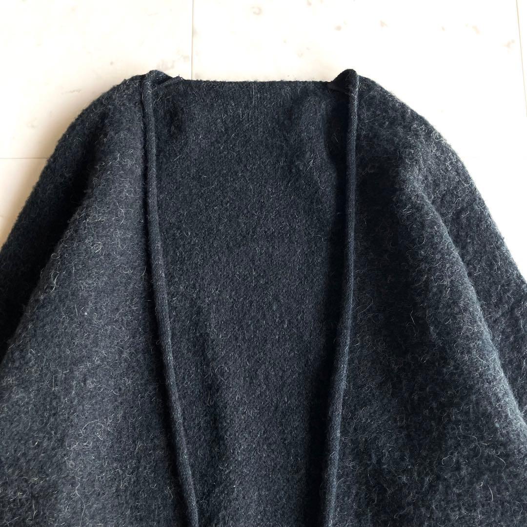 OUR 洗えるアルパカ混ふんわりニットカーデ