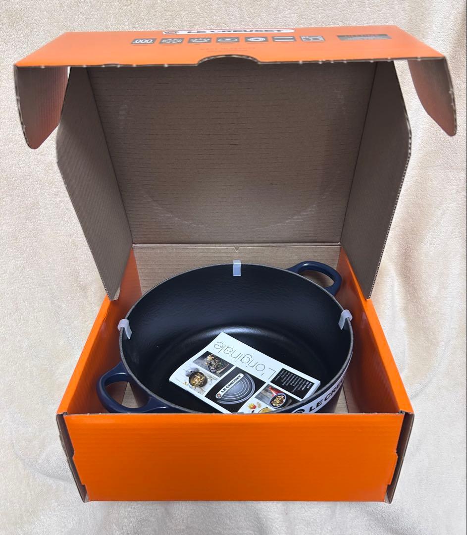 値下げ⭐️ル・クルーゼ ココットロンド 24cm ネイビー