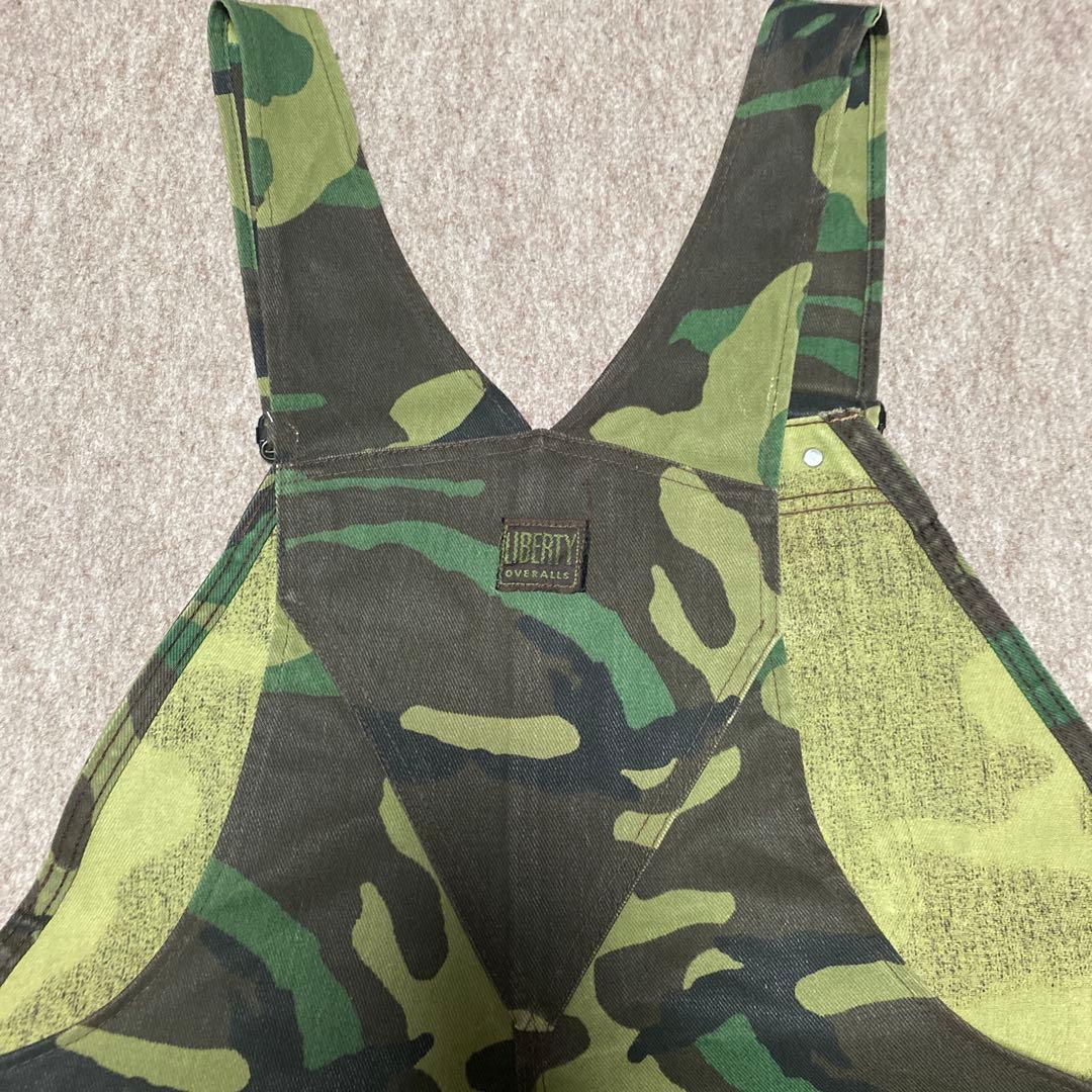 LIBERTY迷彩オーバーオール ダブルニー