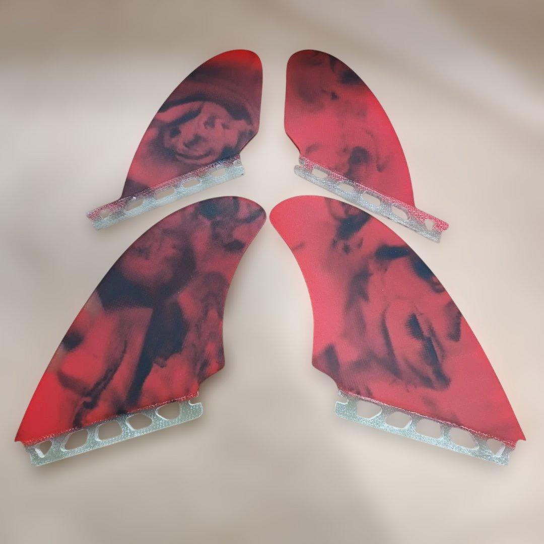 アートグラス仕様　クワッドフィン　フューチャーフィン対応　マチャドクワッド系