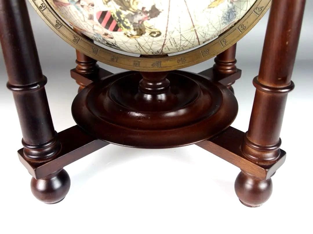 【コロニアル　地球儀】アンティークstyleインテリア　オーセンティックモデル社