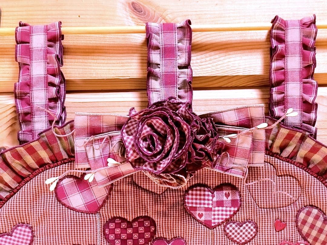 ⭐アメリカンカントリー雑貨♥️タペストリー☘️ハートの森の羊たち❊ホルダー付き