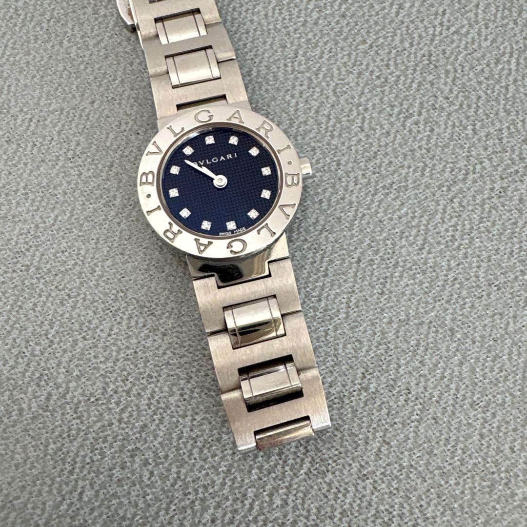 ブルガリ BB23SS 黒文字盤 12Pダイヤ