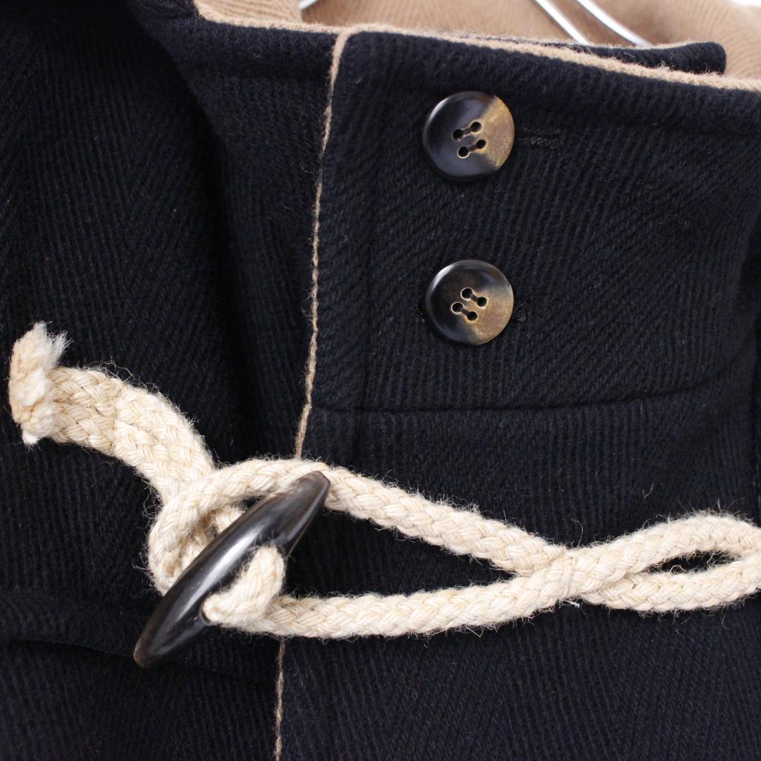 JUN OKAMOTO ダッフルコート Sサイズ ブラック ウール フード