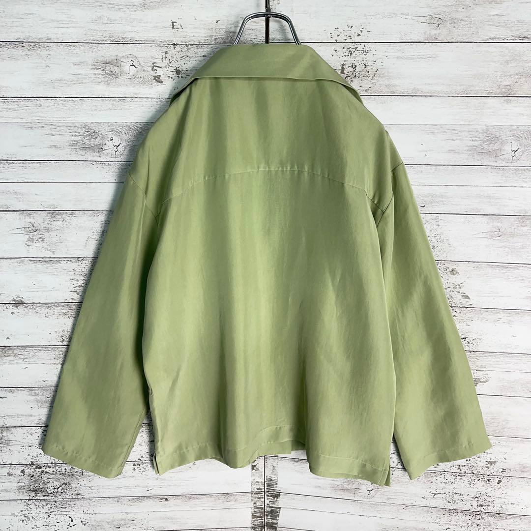 11617【美品・人気モデル】ロエベ　アナグラム　オープンカラー長袖シャツ