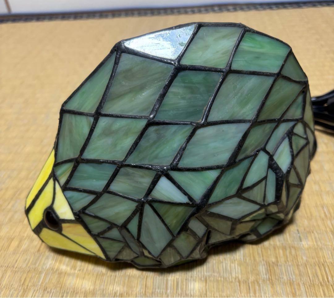 珍品 レア ハリネズミ ステンドグラス ランプ